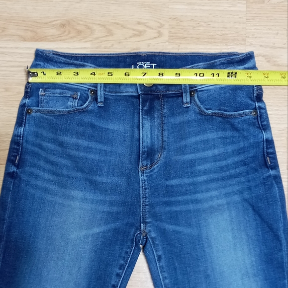 Anne Taylor Loft high rise skinny ankle jeans.  EUC. - Picture 8 of 8